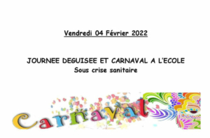 Carnaval école Saint Martin 2022