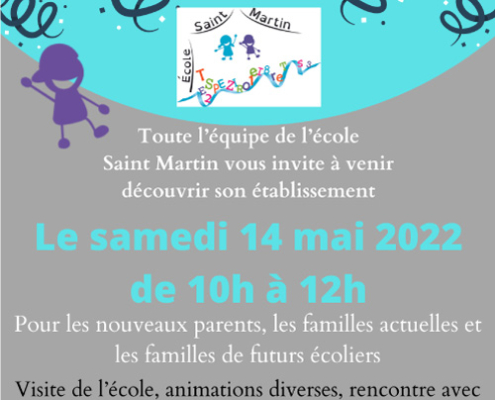 Visuel découverte de l'école du 14 mai 2022