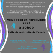 Invitation assemblée générale