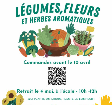 Vente 2024 de plants de légumes et fleurs