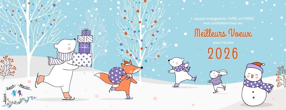 Bonne année 2026 de l'école.