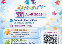 Affiche concours puzzle en avril 2026 de l'école Saint Martin